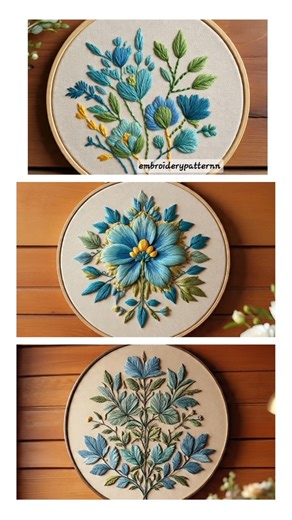 Wait for the 3rd Floral Embroidery Hoop 😍🧵 | #Shorts