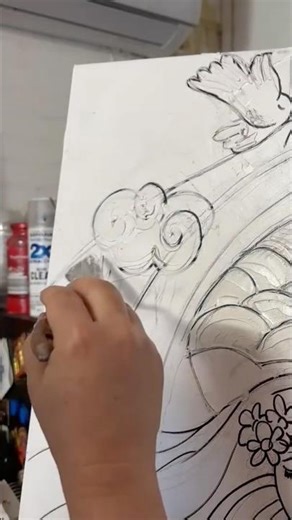 Cómo crear texturas que parezca lloviendo #tutorial #paintingtutorial #paintingforbeginners #paint