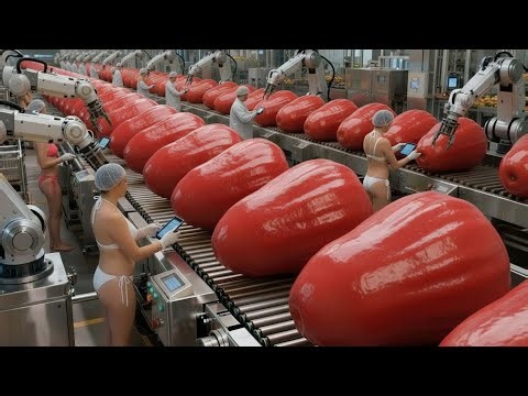 Inside a fruit processing factory – from fresh rose apples to desserts (The entire process)