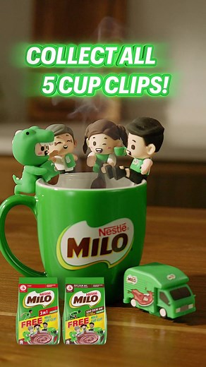 Elevate your MILO Moment with MILO Cup Clips. Get all 5 MILO Cup Clips today! #MILO #milosingapore #milosg #milocupclip #makeyourmilo