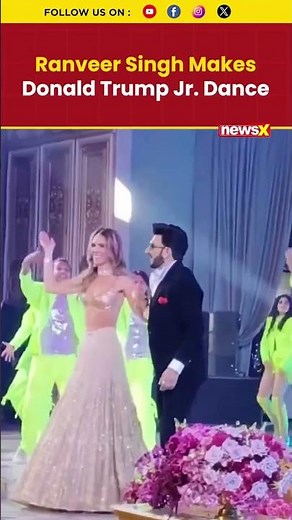 Ranveer Singh Makes Donald Trump Jr. & His Girlfriend Dance At Viral Udaipur Wedding #viral #shorts
