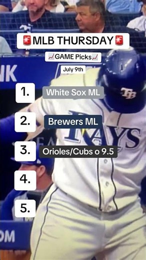 MLB THURSDAY Game Picks // MLB Game Picks // Thursday July 9th #mlbpickstoday