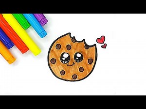 Easy Drawing a Cute Cookies for Kids
