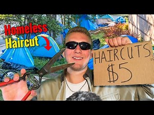 ASMR Homeless Guy gives you a Haircut