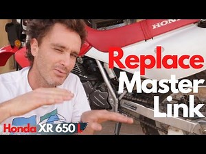 Replacing a Motorcycle Chain Master Link on ANY Bike | Honda XR650L