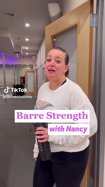 Barre Strength uses heavier weights to promote good bone health, and to ensure you maintain muscle mass, strength and longterm mental focus and mobility. #barreworkout #barreinstructor #barre #barreworkout #coreworkout #barrefitness #barreclass #westchesterfitness #fitnessstudio #weightworkout #groupfitnessclasses #hudsonvalley #healthylifestyle #fitnessmotivation