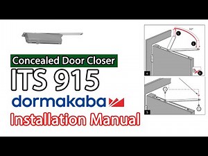 Installation Manual Door Closer Tanam ITS 915 dari Dormakaba