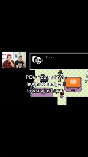 Re-Watching Mark play undertale and giggled so hard when the synced up lol. #markiplier #twin #undertale #silly #fyp