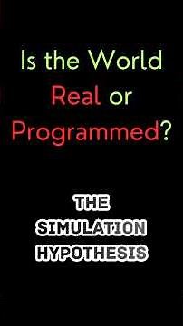 Are We Living in a Simulation? The Simulation Hypothesis
