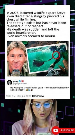 wild life expert died Steve Irwin died in 2006 by a stingray..