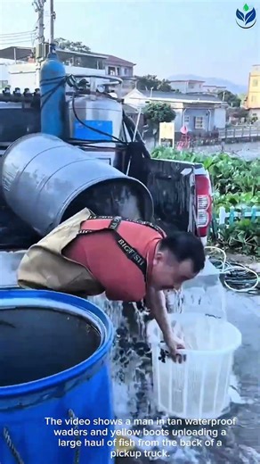 How to safely transport and unload live fish from a pickup truck