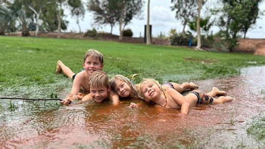 Rain from Tropical Cyclone Sean transforms Pilbara landscape