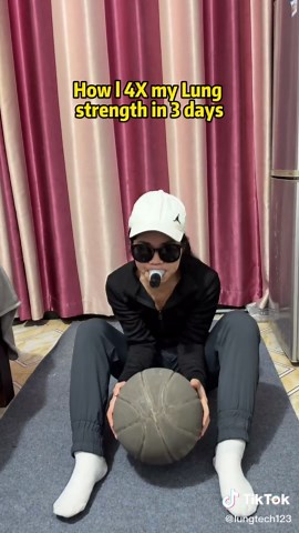 The Breath Trainer is designed to strengthen your lung capacity and increases stamina much quicker🫁✅ |#lungs #stamina #footballers #sportstiktok #viral