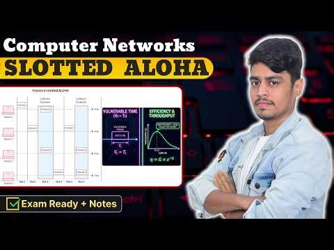 36. Slotted ALOHA Protocol Explained | Vulnerable Time & Efficiency | Computer Networks