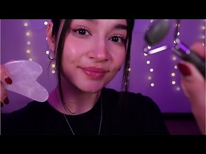 ASMR Spa Face Massage Roleplay (Layered & Whispering)