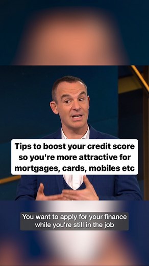 171K views · 102 reactions | Tips to boost your credit score so you’re more attractive for mortgages, cards, mobiles etc. Just a snippet from the full how to boost your credit score Martin Lewis Money Show at ITVX | Martin Lewis | Facebook