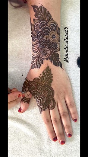 ❤️Watch full tutorial👆🏻#mehndi #henna #tutorial #learning #hennadesign #creativehenna #dailyvlog