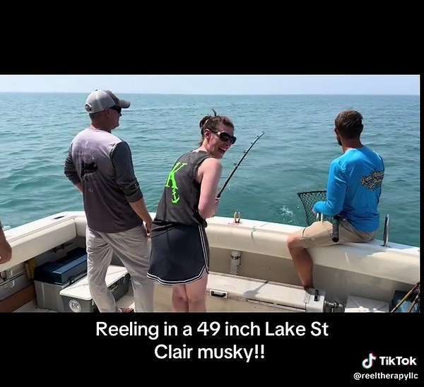 Catching a 49-Inch Musky at Lake St Clair