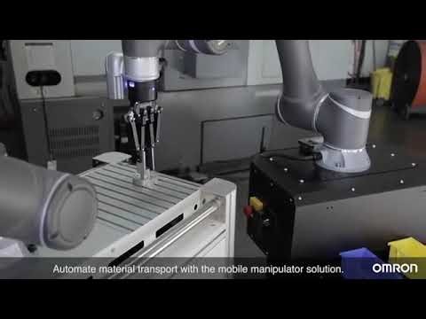 Robot collaboratif Omron TM avec application de machine CNC