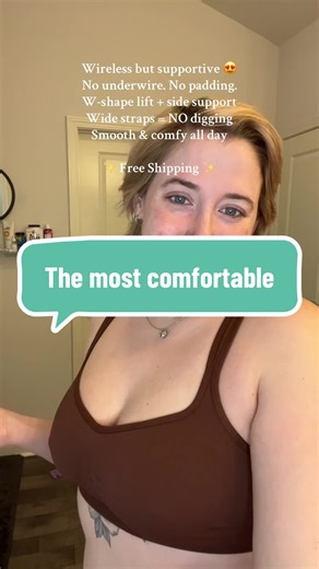 This is your sign to ditch underwire forever 🙌 Supportive, smoothing, and actually comfortable—perfect for everyday wear. FeelinGirl Wireless Comfort Bra – Support Without the Wires Experience all-day comfort with this ultra-supportive wireless bra designed to lift, shape, and smooth—without padding or underwire. The W-shape structure and side support gently contour your bust, while the wide elastic underband and straps provide stability without digging in. Made with a soft, stretchy nylon-span