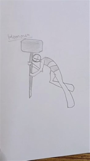 How to draw simple body with (samurai, stick, hammer) Tutorial#drawing#tutorial#howtodraw#art