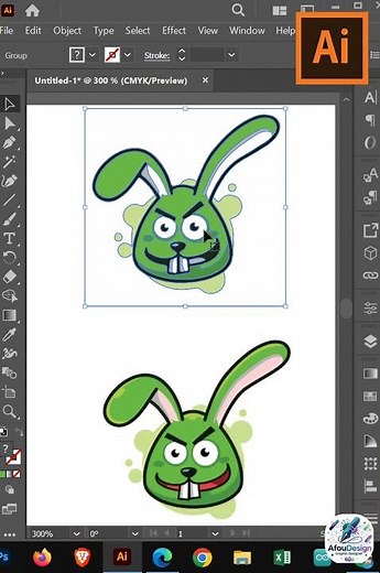 Illustrator Tutorial | Create Your Own Rabbit Logo With Colors - Part 1