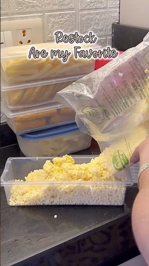 Satisfying Freezer Restock | Aesthetic Frozen Food Organization 🧊✨ #shorts #restock #organization