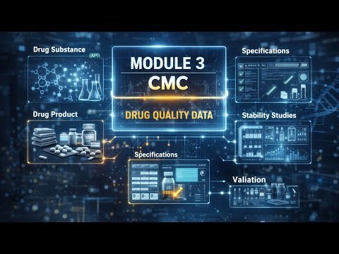 CTD Module 3 CMC Layout Explained | Drug Substance, Drug Product, Stability & Validation