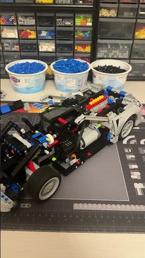 LEGO Skyline R34 Set 42210… But I Motorized It 🔧 #lego #legomoc #legocars #automobile