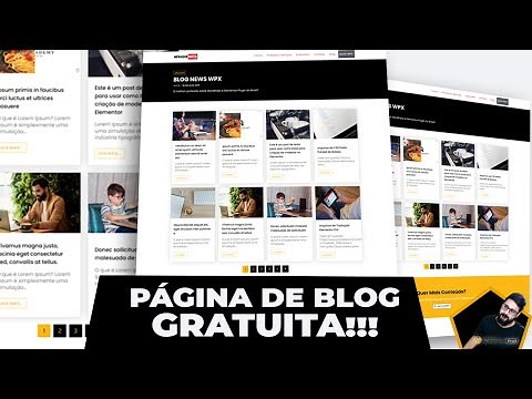 DE GRAÇA: Como Criar Uma Página de Blog ou Posts Profissional Com Elementor Plugin do ZERO