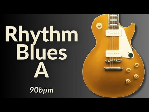Cool Groove Rhythm Blues Guitar Backing Track Blues in A Major