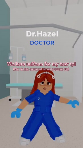 I am dr.Hazel to join comment on my previous vid name,role,and user #maplehospital #rp #Doctor #receptionist #nurse #surgeon #radiologist #patient