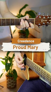 Proud Mary - Creedence Clearwater Revival | Chords and Strumming Pattern #guitar #guitarra #violao | Leve Violão
