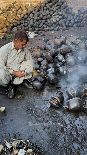 Smartest Workers on Instagram: "Recycling Process of Old AC Compressor"
