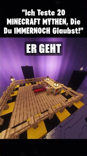 Ich Teste 20 MINECRAFT MYTHEN, Die Du IMMERNOCH Glaubst! #gaming #minecraft #mythbusting