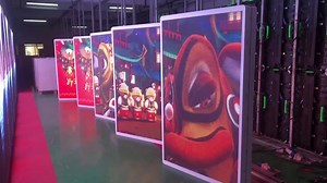 P6 Outdoor LED Billboard Solar Pole Light LED Displays Street Pole Advertising Road Light Pole LED Screen