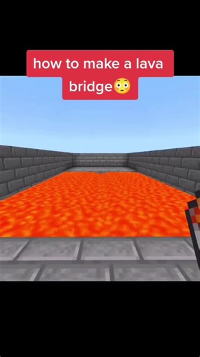 How to Make a Lava Bridge in Minecraft