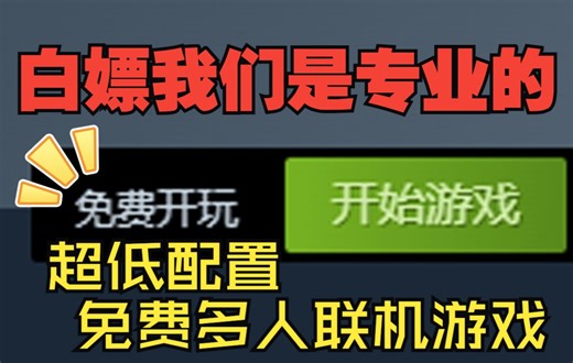 10款steam上超低配置多人联机免费白嫖独立游戏推荐【游戏慈善家系列03】