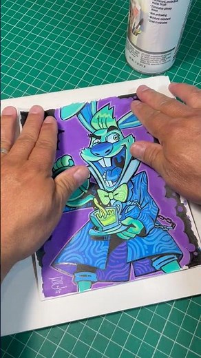 Using Krylon Matte Finish Spray for Marker Art Acrylic Paint Markers