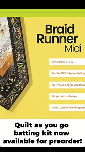 4.3K views · 58 reactions | The history behind Braid Runner and the inspiration for our new Quilt as you Go Printed Batting Kits! Thank you, Braid Runner! ❤️ #quilting #quilts #gedesigns | GE Designs | Facebook