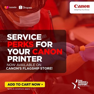 Hassle-Free Service Programs for your printers that will definitely be useful during rainy days! With the Pickup and Delivery and Onsite repair and Diagnosis programs, you will have your printer serviced or repaired without having to leave your place. You can even avail of the programs with just one click by visiting our Canon Online Store in Lazada! Avail of the programs until July 31 and you also get a free Collapsible Cup! What a delightful treat for our valued Printer clients! 📞 Call our Cu