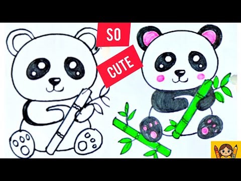 🐼 Cute Panda Drawing Tutorial | Easy Step-by-Step Drawing for Kids