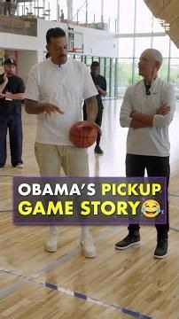 Barack Obama was playing through contact... even as President 😭