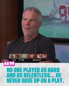 “No one played as hard and as relentless… He never gave up on a play.” Brett Favre on his time playing with Adrian Peterson on the Minnesota Vikings | NFL on FOX