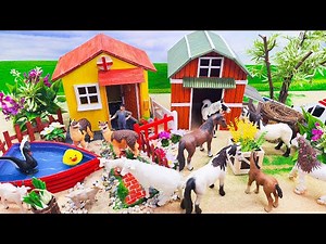 How to make Cow Farmyard Diorama | Miniature Dairy Farm | DIY Cattle Farm | Barnyard Animals