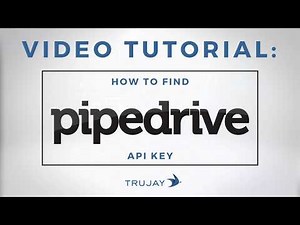 How To Find Pipedrive API Key | Video Tutorial