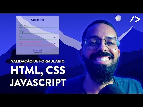 Validação do formulário de Cadastro e localStorage | CodePen