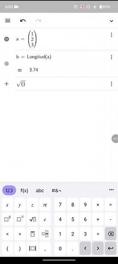 Módulo de un vector con Geogebra 3D. #matematicas