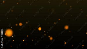 Gold particle backgrounds with golden particle light falling loop