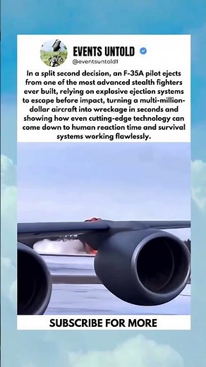F-35A Pilot Ejection Footage